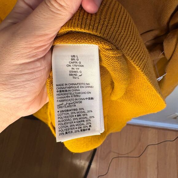 Amazon Essentials Rust Orange Large Knit Sweater NWT Minimalist Fall Lightweight - Picture 5 of 10